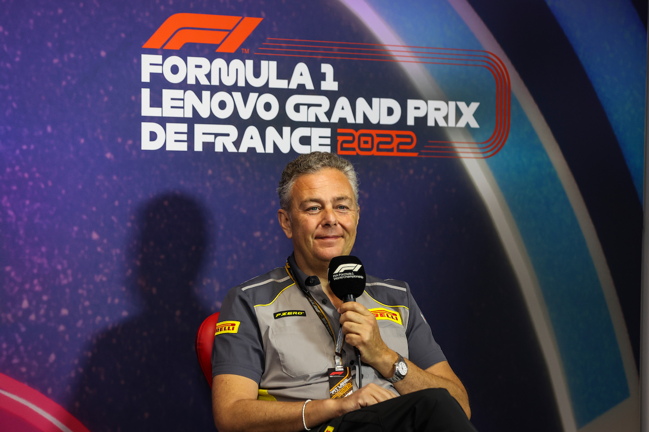 GP FRANCIA, Mario Isola (ITA) Pirelli Racing Manager in the FIA Press Conference.
23.07.2022. Formula 1 World Championship, Rd 12, French Grand Prix, Paul Ricard, France, Qualifiche Day.
- www.xpbimages.com, EMail: requests@xpbimages.com © Copyright: XPB Images