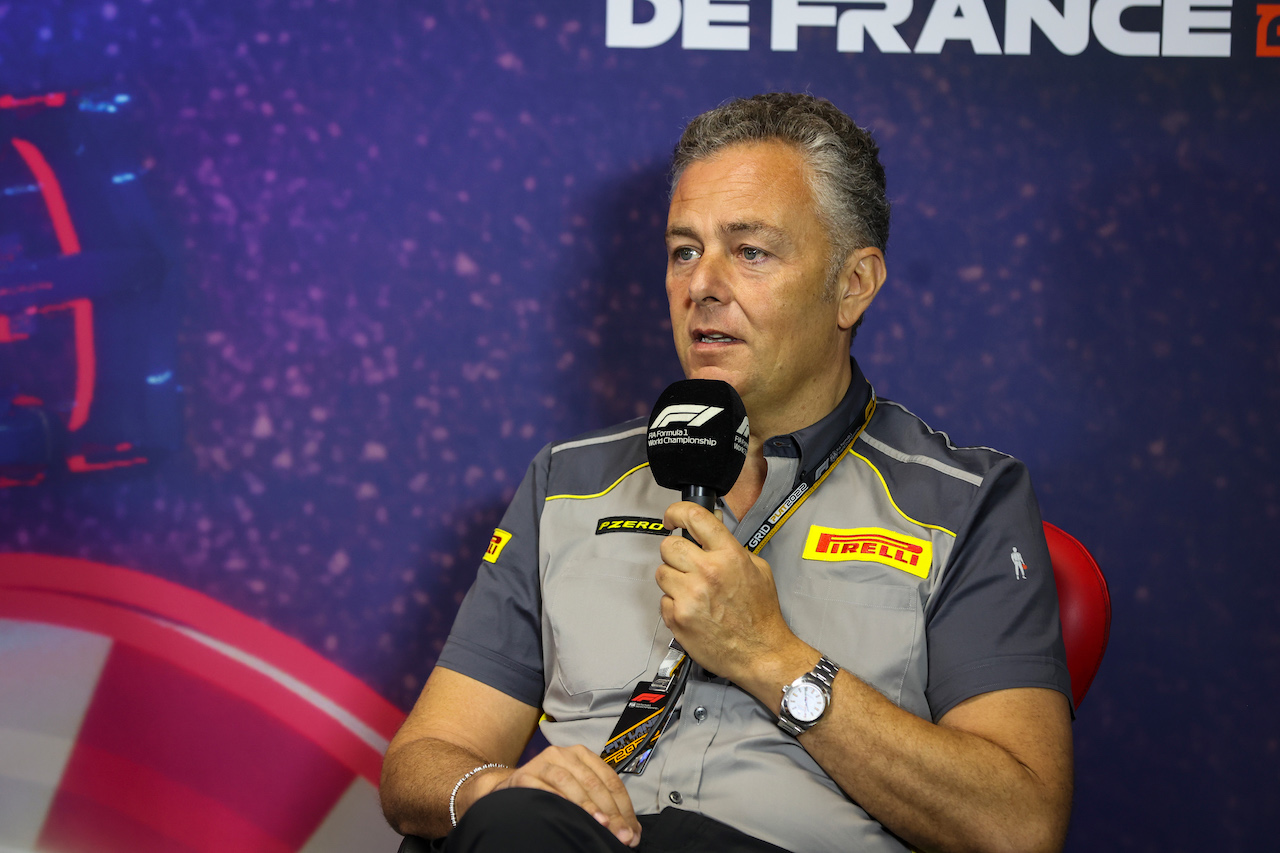 GP FRANCIA, Mario Isola (ITA) Pirelli Racing Manager in the FIA Press Conference.
23.07.2022. Formula 1 World Championship, Rd 12, French Grand Prix, Paul Ricard, France, Qualifiche Day.
- www.xpbimages.com, EMail: requests@xpbimages.com © Copyright: XPB Images
