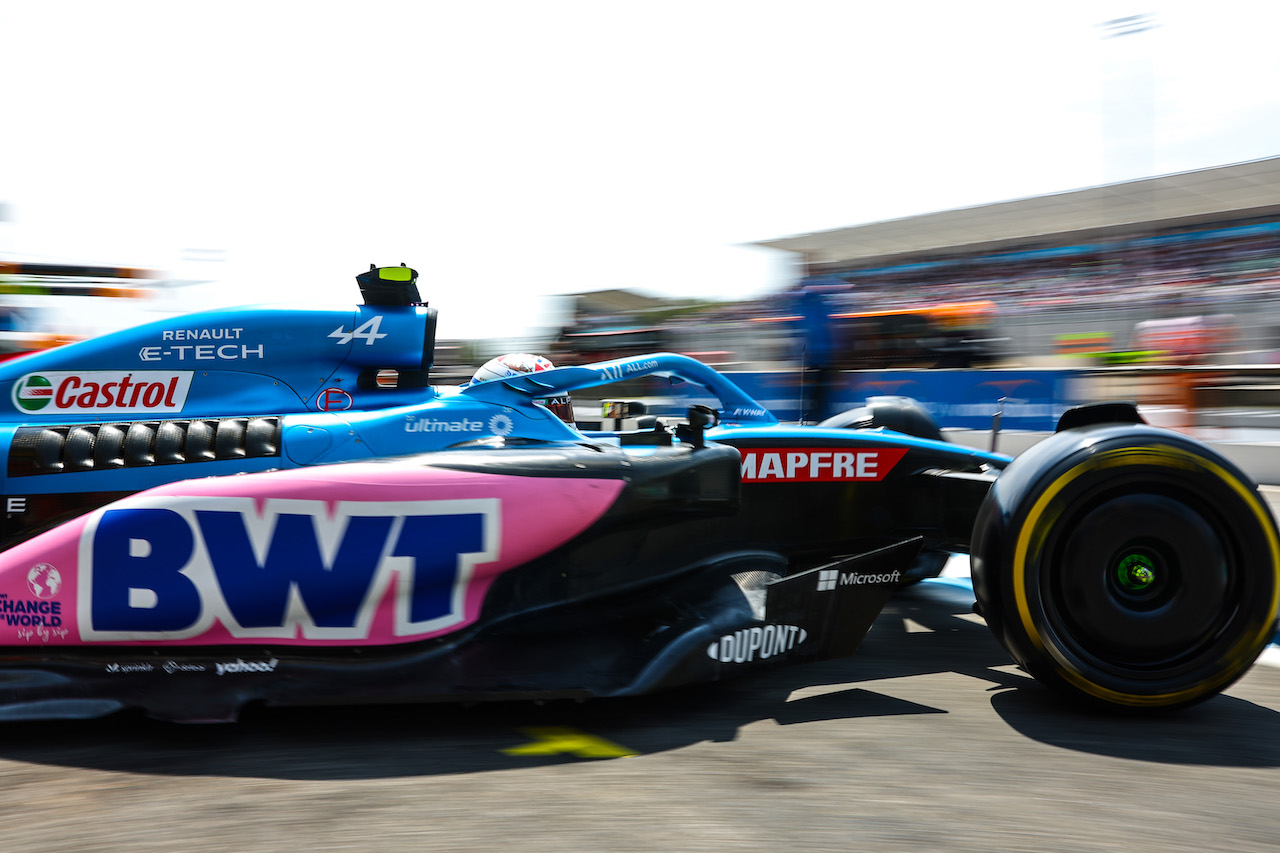 GP FRANCIA, Esteban Ocon (FRA), Alpine F1 Team 
23.07.2022. Formula 1 World Championship, Rd 12, French Grand Prix, Paul Ricard, France, Qualifiche Day.
- www.xpbimages.com, EMail: requests@xpbimages.com ¬© Copyright: Charniaux / XPB Images