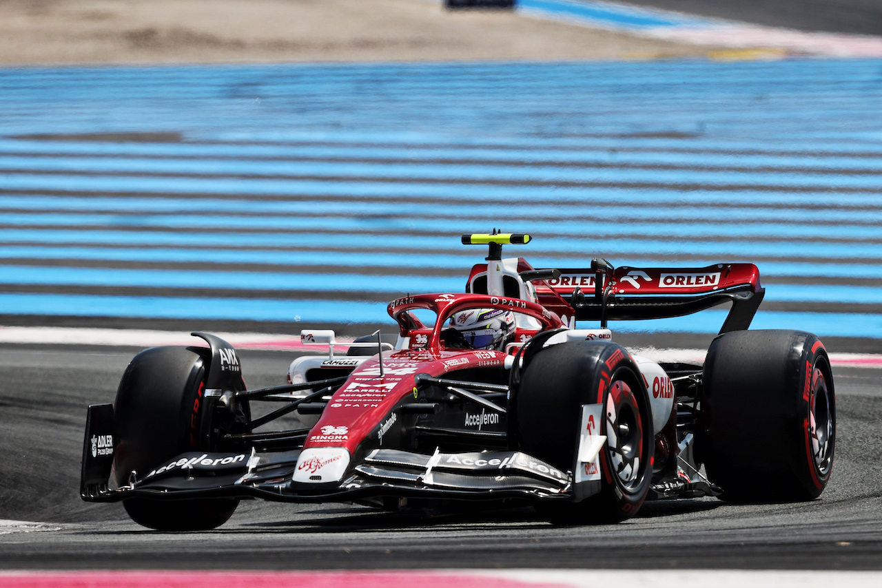 GP FRANCIA, Guanyu Zhou (CHN) Alfa Romeo F1 Team C42.
23.07.2022. Formula 1 World Championship, Rd 12, French Grand Prix, Paul Ricard, France, Qualifiche Day.
- www.xpbimages.com, EMail: requests@xpbimages.com © Copyright: Moy / XPB Images
