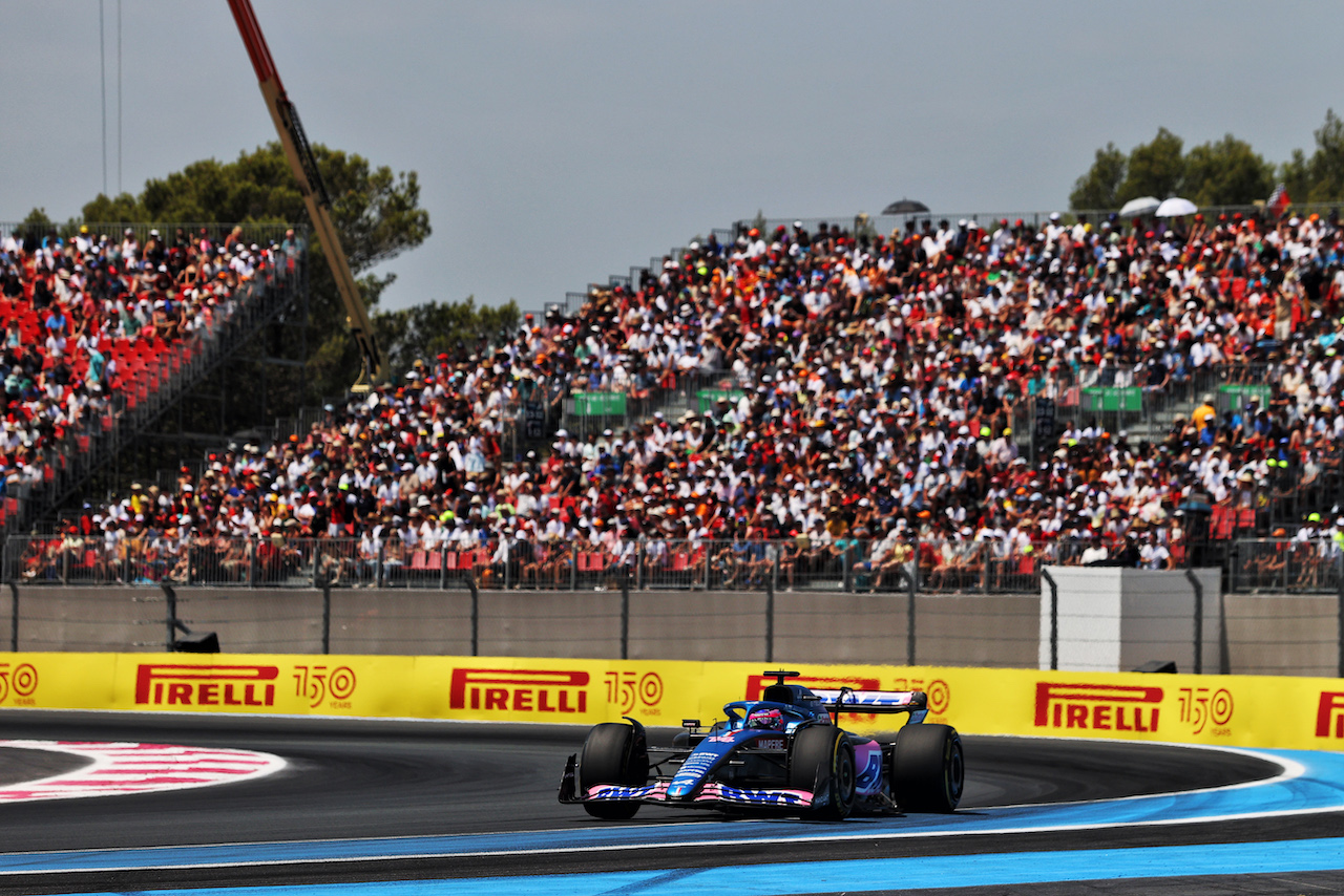 GP FRANCIA, Fernando Alonso (ESP) Alpine F1 Team A522.
23.07.2022. Formula 1 World Championship, Rd 12, French Grand Prix, Paul Ricard, France, Qualifiche Day.
- www.xpbimages.com, EMail: requests@xpbimages.com © Copyright: Moy / XPB Images