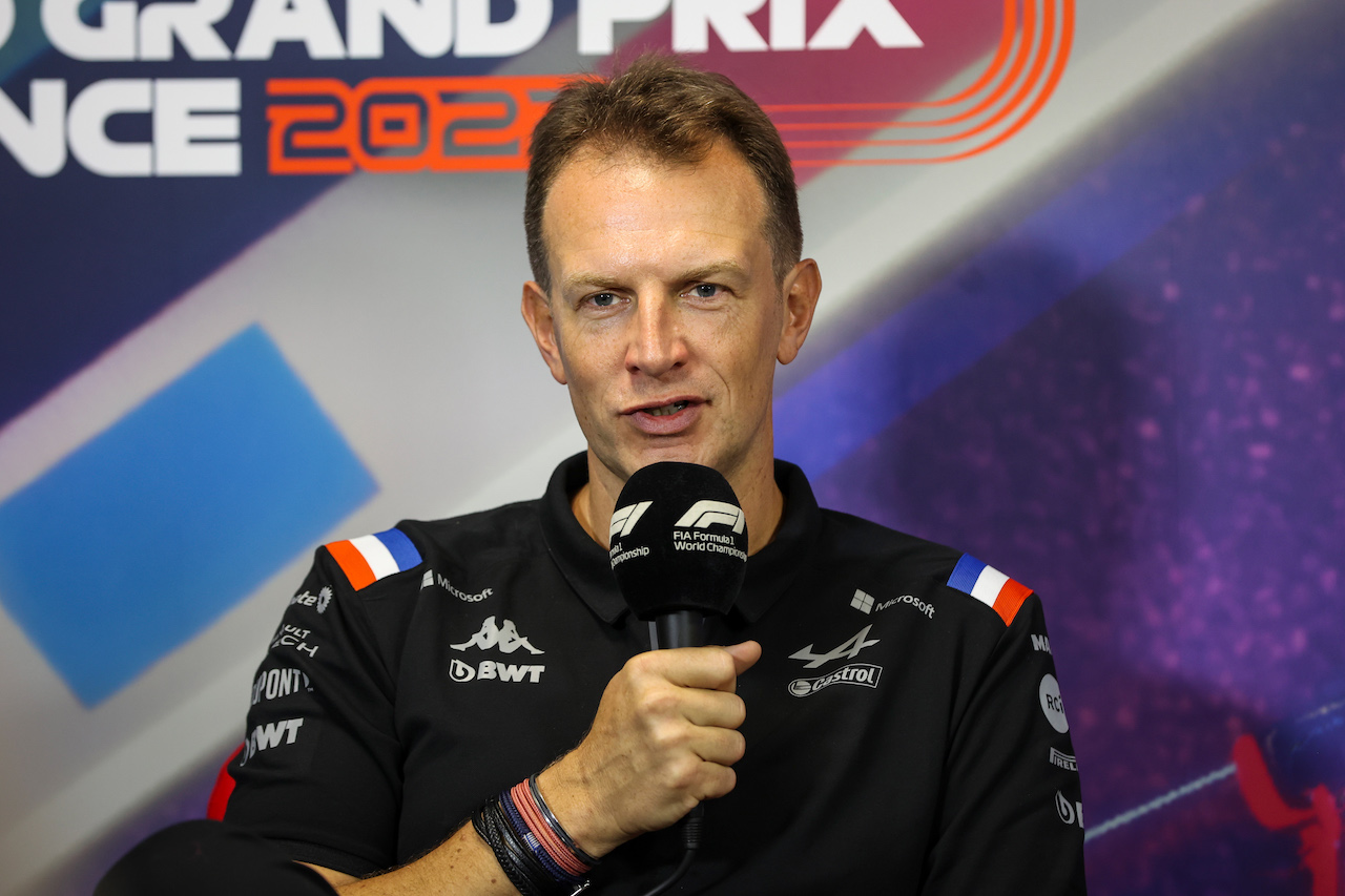 GP FRANCIA, Laurent Rossi (FRA) Alpine Chief Executive Officer in the FIA Press Conference.
23.07.2022. Formula 1 World Championship, Rd 12, French Grand Prix, Paul Ricard, France, Qualifiche Day.
- www.xpbimages.com, EMail: requests@xpbimages.com © Copyright: XPB Images