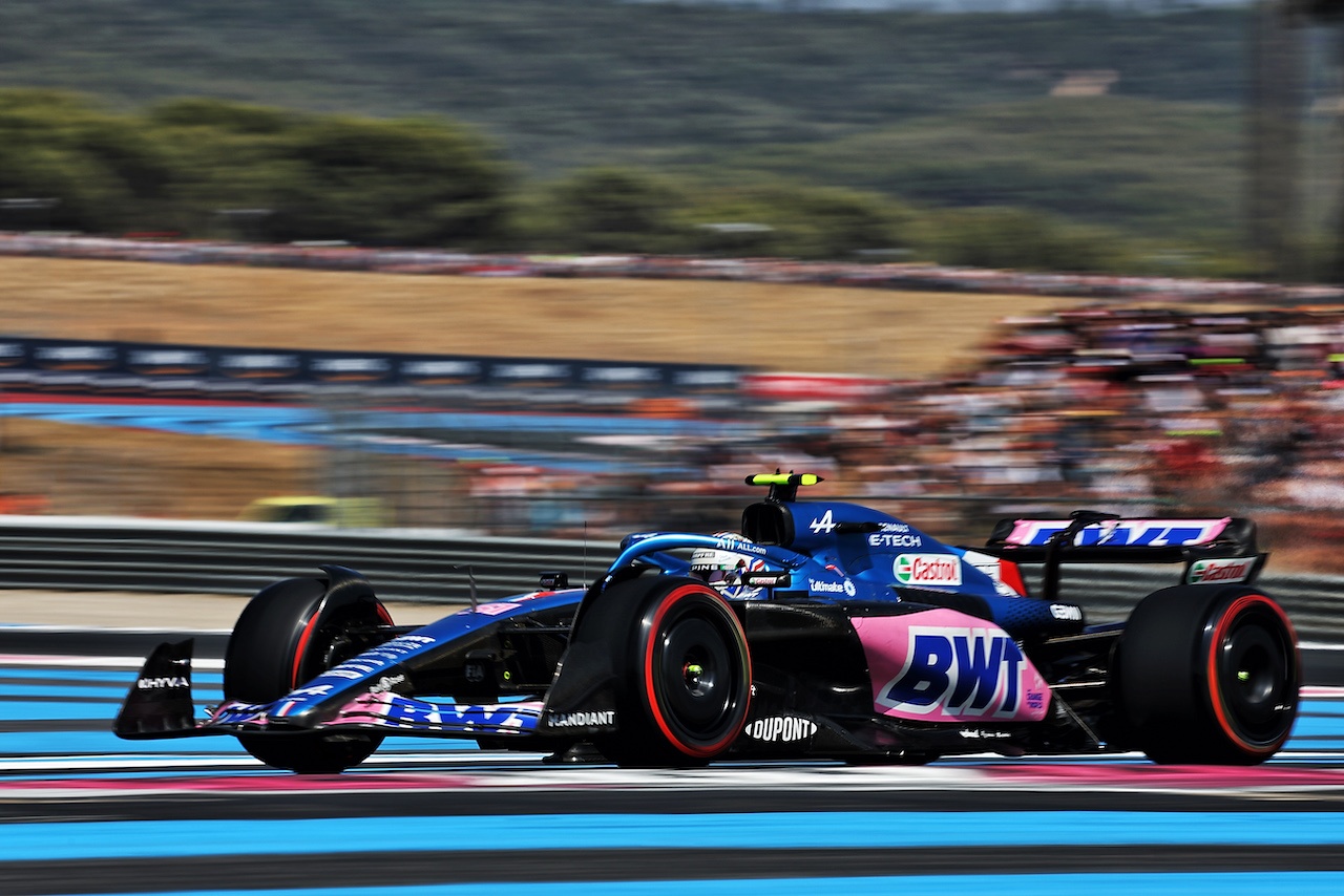 GP FRANCIA, Esteban Ocon (FRA) Alpine F1 Team A522.
23.07.2022. Formula 1 World Championship, Rd 12, French Grand Prix, Paul Ricard, France, Qualifiche Day.
- www.xpbimages.com, EMail: requests@xpbimages.com © Copyright: Bearne / XPB Images