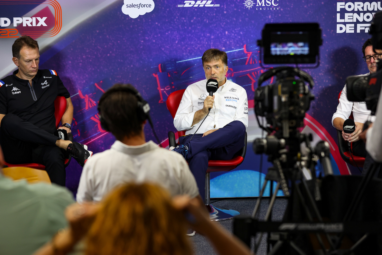 GP FRANCIA, Jost Capito (GER) Williams Racing Chief Executive Officer in the FIA Press Conference.
23.07.2022. Formula 1 World Championship, Rd 12, French Grand Prix, Paul Ricard, France, Qualifiche Day.
- www.xpbimages.com, EMail: requests@xpbimages.com © Copyright: XPB Images