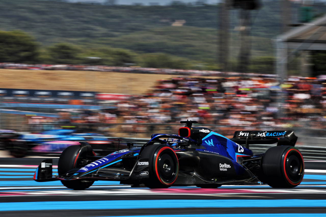 GP FRANCIA, Alexander Albon (THA) Williams Racing FW44.
23.07.2022. Formula 1 World Championship, Rd 12, French Grand Prix, Paul Ricard, France, Qualifiche Day.
- www.xpbimages.com, EMail: requests@xpbimages.com © Copyright: Bearne / XPB Images