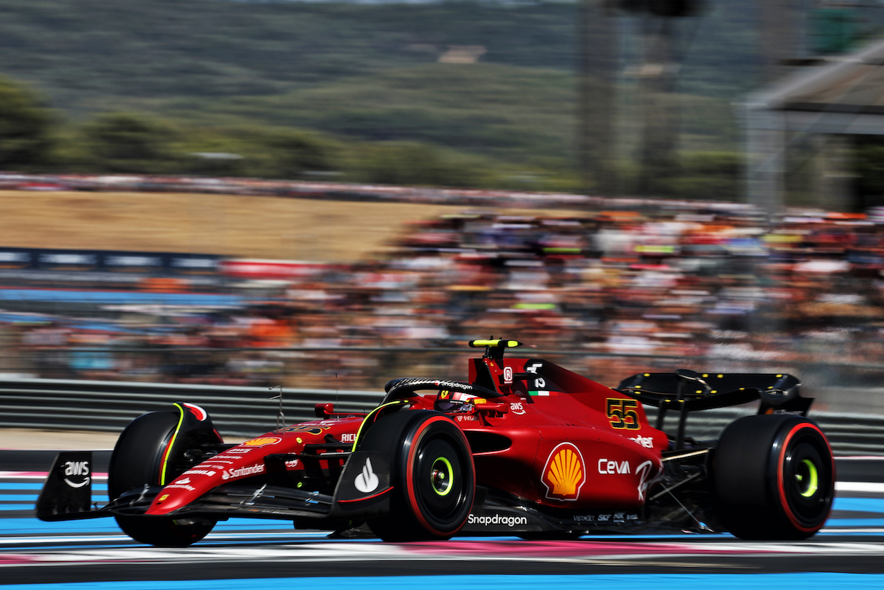 GP FRANCIA, Carlos Sainz Jr (ESP) Ferrari F1-75.
23.07.2022. Formula 1 World Championship, Rd 12, French Grand Prix, Paul Ricard, France, Qualifiche Day.
- www.xpbimages.com, EMail: requests@xpbimages.com © Copyright: Bearne / XPB Images