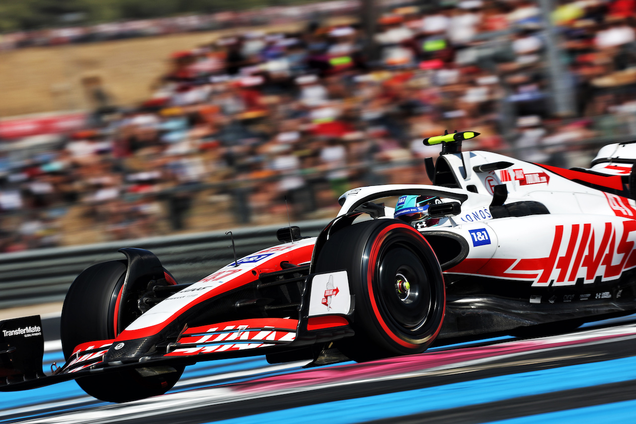 GP FRANCIA, Mick Schumacher (GER) Haas VF-22.
23.07.2022. Formula 1 World Championship, Rd 12, French Grand Prix, Paul Ricard, France, Qualifiche Day.
- www.xpbimages.com, EMail: requests@xpbimages.com © Copyright: Bearne / XPB Images