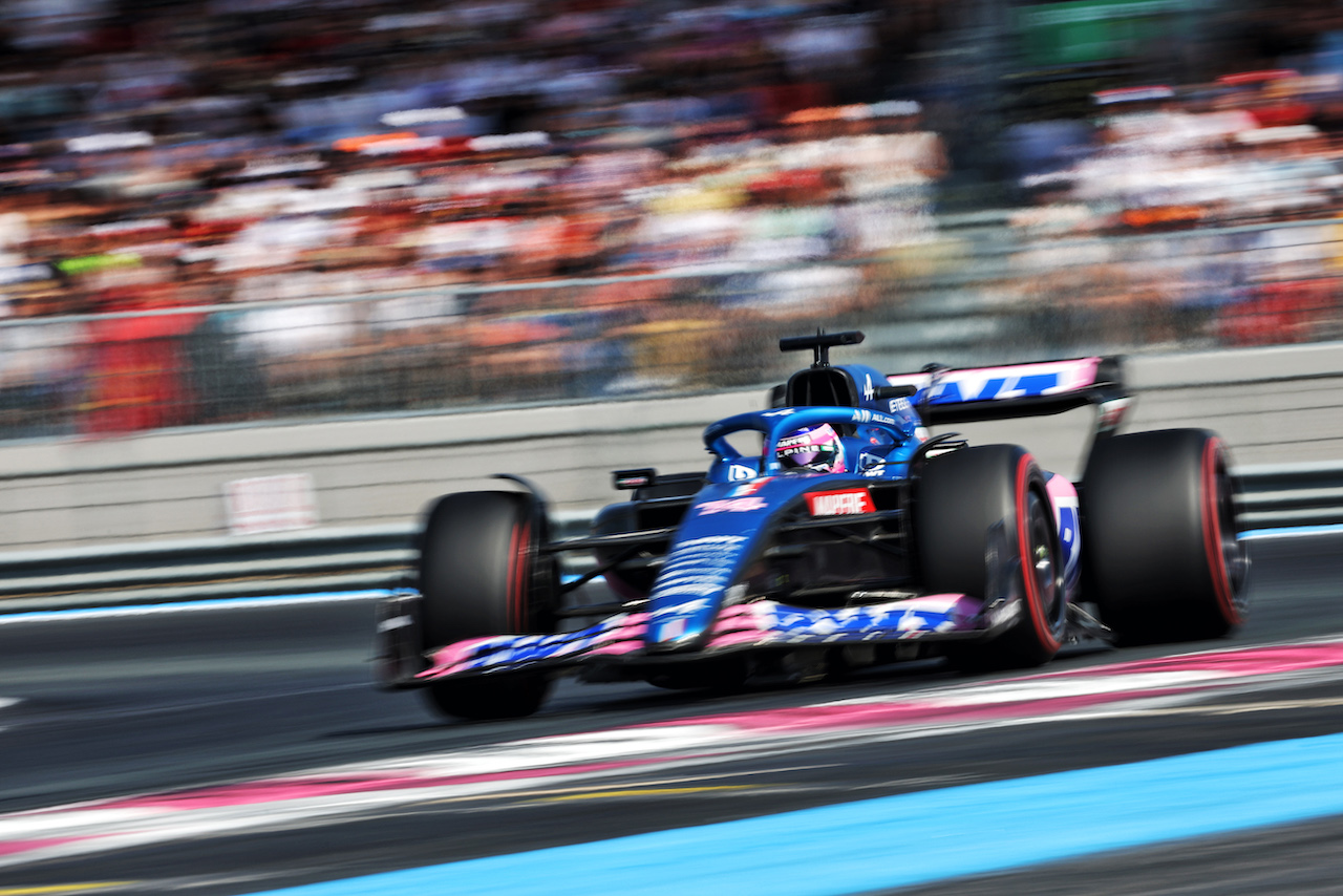 GP FRANCIA, Fernando Alonso (ESP) Alpine F1 Team A522.
23.07.2022. Formula 1 World Championship, Rd 12, French Grand Prix, Paul Ricard, France, Qualifiche Day.
- www.xpbimages.com, EMail: requests@xpbimages.com © Copyright: Bearne / XPB Images