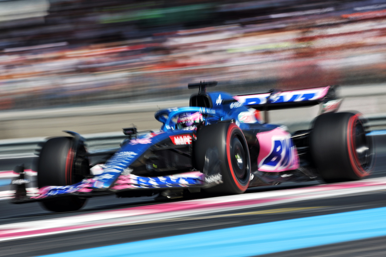 GP FRANCIA, Fernando Alonso (ESP) Alpine F1 Team A522.
23.07.2022. Formula 1 World Championship, Rd 12, French Grand Prix, Paul Ricard, France, Qualifiche Day.
- www.xpbimages.com, EMail: requests@xpbimages.com © Copyright: Bearne / XPB Images