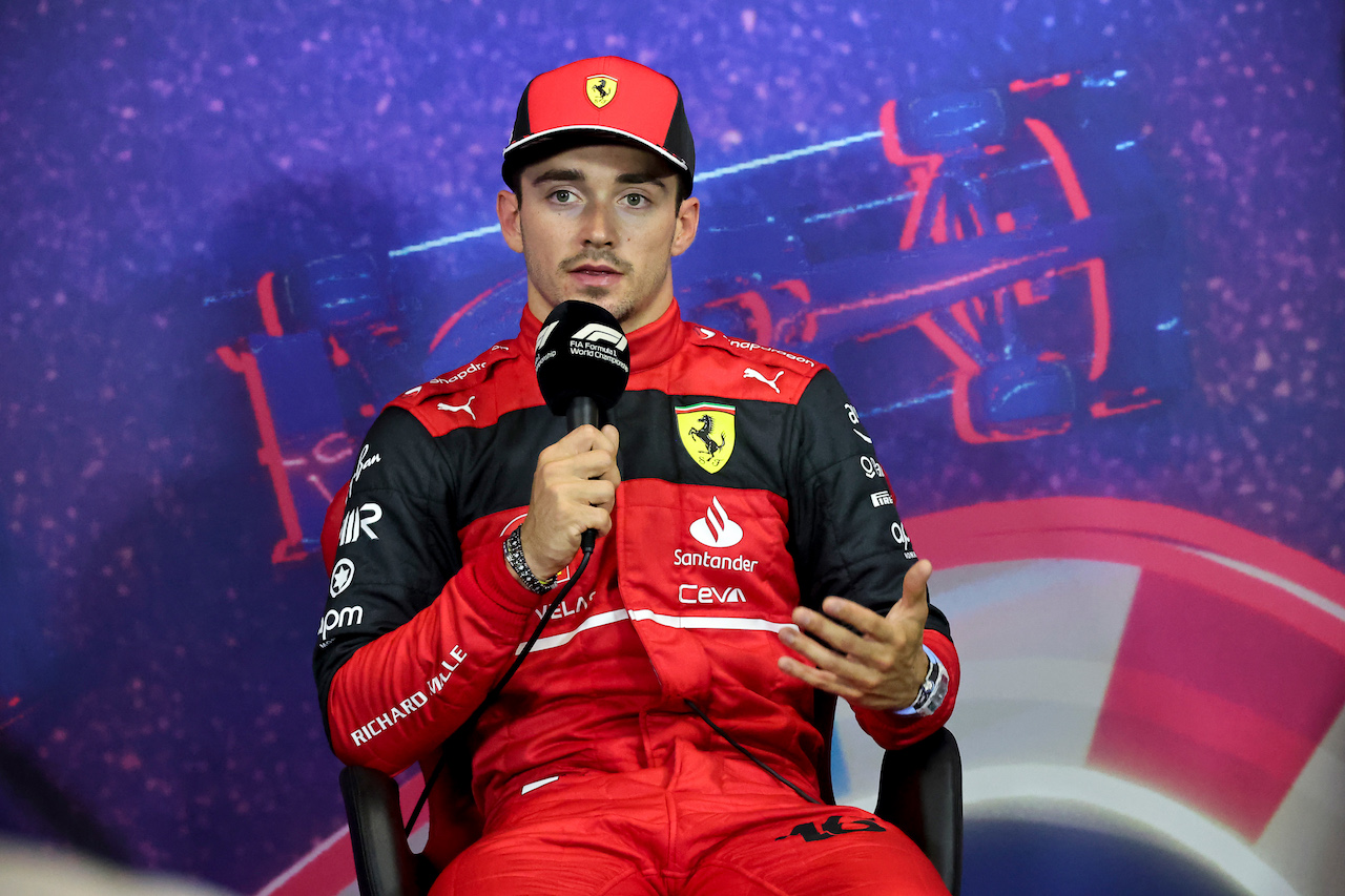 GP FRANCIA, Charles Leclerc (MON) Ferrari in the post qualifying FIA Press Conference.
23.07.2022. Formula 1 World Championship, Rd 12, French Grand Prix, Paul Ricard, France, Qualifiche Day.
- www.xpbimages.com, EMail: requests@xpbimages.com © Copyright: XPB Images