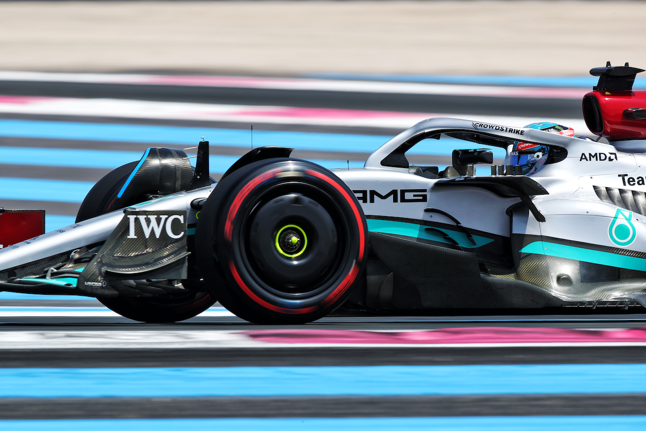 GP FRANCIA, George Russell (GBR) Mercedes AMG F1 W13.
23.07.2022. Formula 1 World Championship, Rd 12, French Grand Prix, Paul Ricard, France, Qualifiche Day.
 - www.xpbimages.com, EMail: requests@xpbimages.com © Copyright: Coates / XPB Images