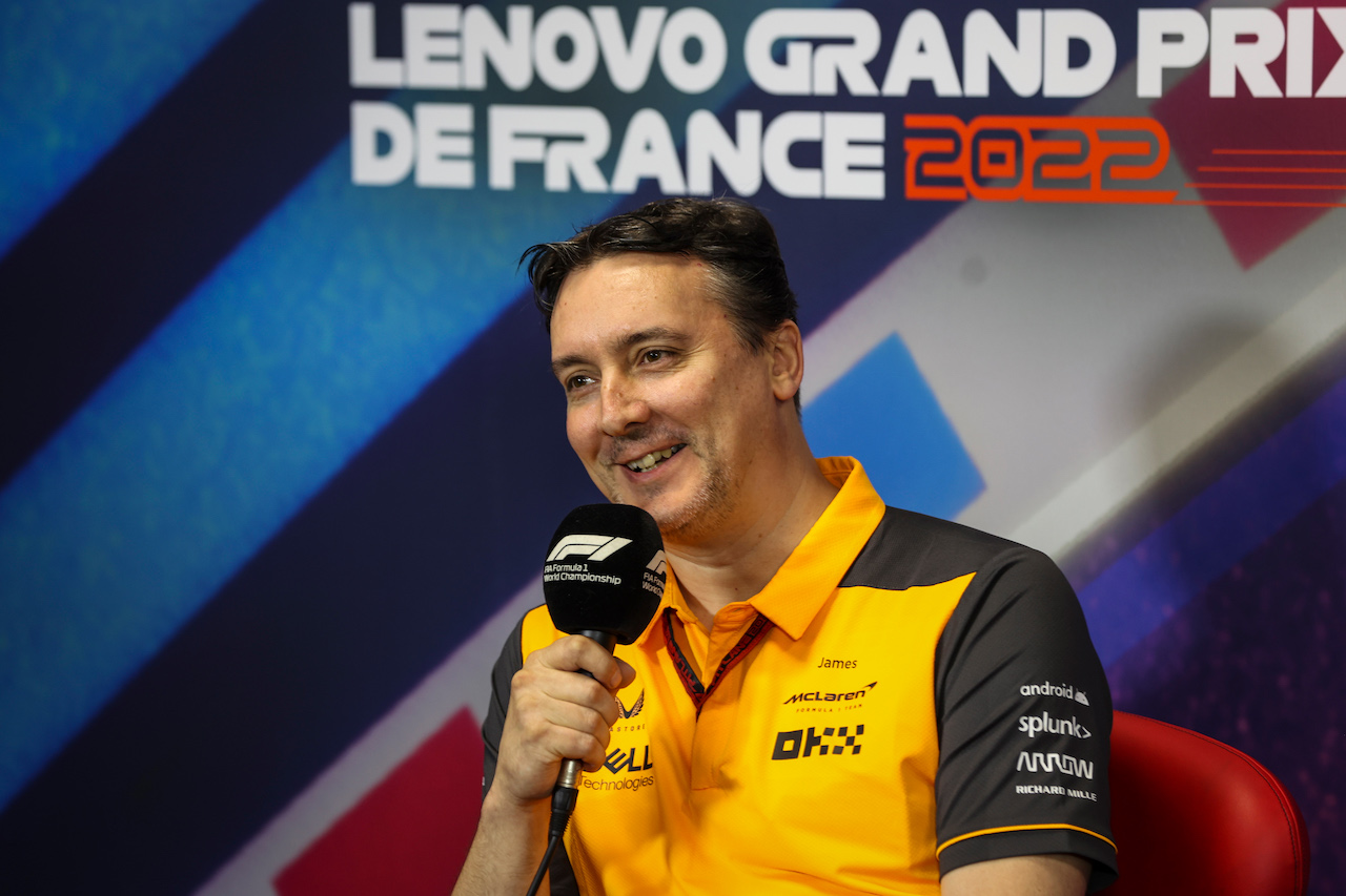 GP FRANCIA, James Key (GBR) McLaren Technical Director in the FIA Press Conference.
23.07.2022. Formula 1 World Championship, Rd 12, French Grand Prix, Paul Ricard, France, Qualifiche Day.
- www.xpbimages.com, EMail: requests@xpbimages.com © Copyright: XPB Images