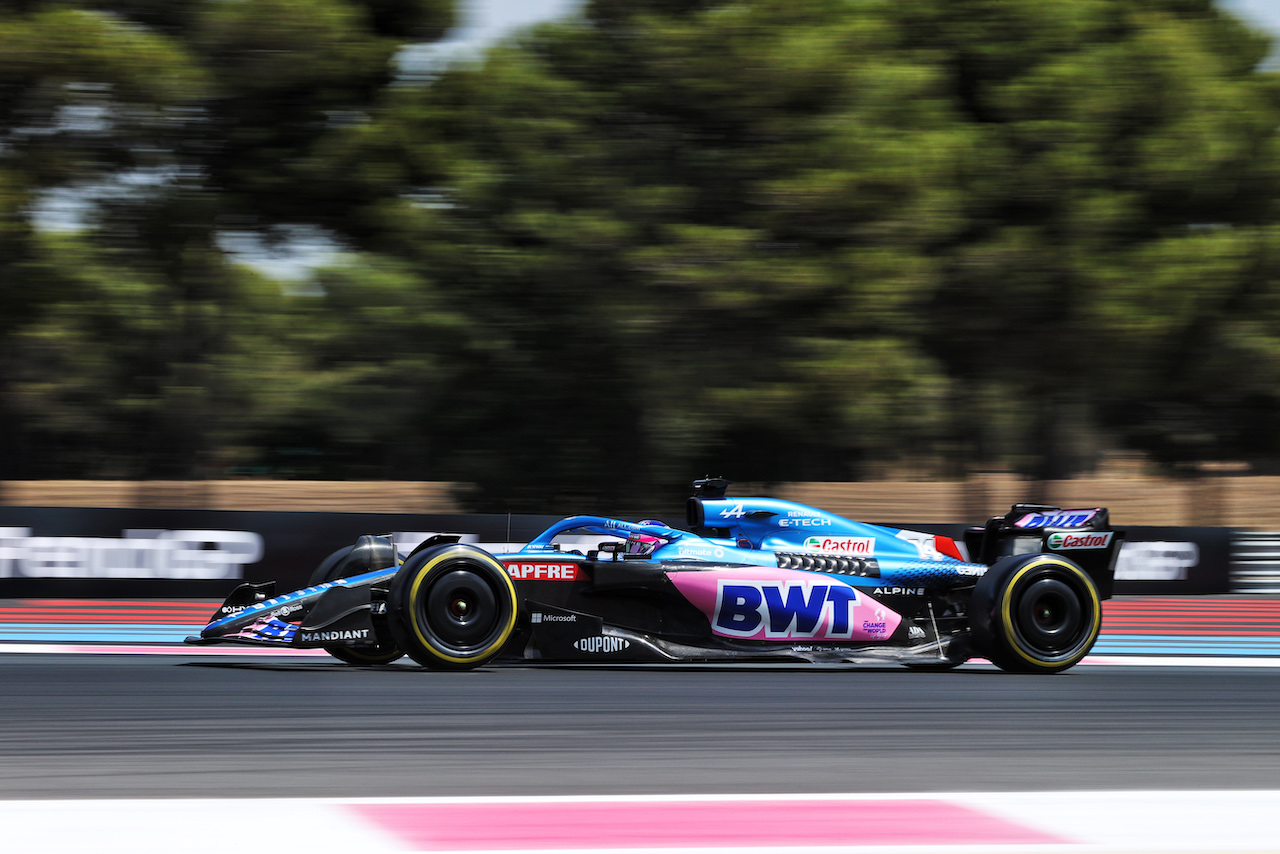 GP FRANCIA, Fernando Alonso (ESP) Alpine F1 Team A522.
23.07.2022. Formula 1 World Championship, Rd 12, French Grand Prix, Paul Ricard, France, Qualifiche Day.
- www.xpbimages.com, EMail: requests@xpbimages.com © Copyright: Moy / XPB Images