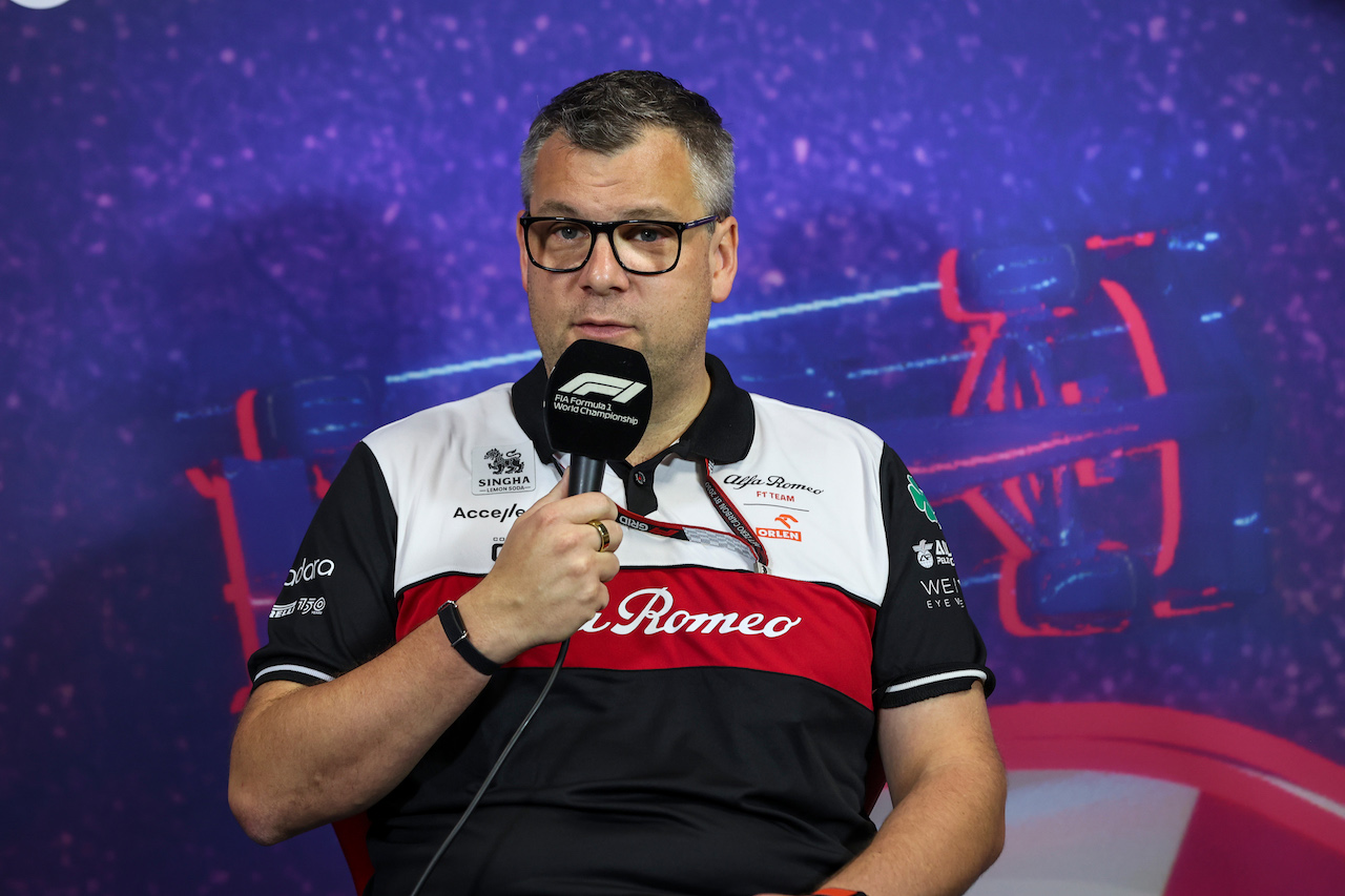 GP FRANCIA, Jan Monchaux, Alfa Romeo F1 Team Technical Director in the FIA Press Conference.
23.07.2022. Formula 1 World Championship, Rd 12, French Grand Prix, Paul Ricard, France, Qualifiche Day.
- www.xpbimages.com, EMail: requests@xpbimages.com © Copyright: XPB Images