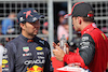 GP FRANCIA, (L to R): Sergio Perez (MEX) Red Bull Racing with pole sitter Charles Leclerc (MON) Ferrari in qualifying parc ferme.
23.07.2022. Formula 1 World Championship, Rd 12, French Grand Prix, Paul Ricard, France, Qualifiche Day.
- www.xpbimages.com, EMail: requests@xpbimages.com © Copyright: Bearne / XPB Images