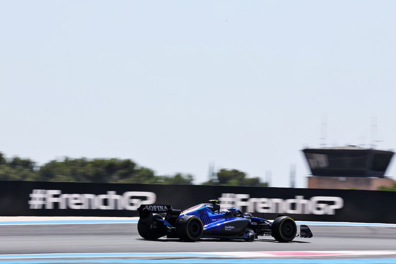 GP FRANCIA, Nicholas Latifi (CDN) Williams Racing FW44.
22.07.2022. Formula 1 World Championship, Rd 12, French Grand Prix, Paul Ricard, France, Practice Day.
- www.xpbimages.com, EMail: requests@xpbimages.com © Copyright: Bearne / XPB Images