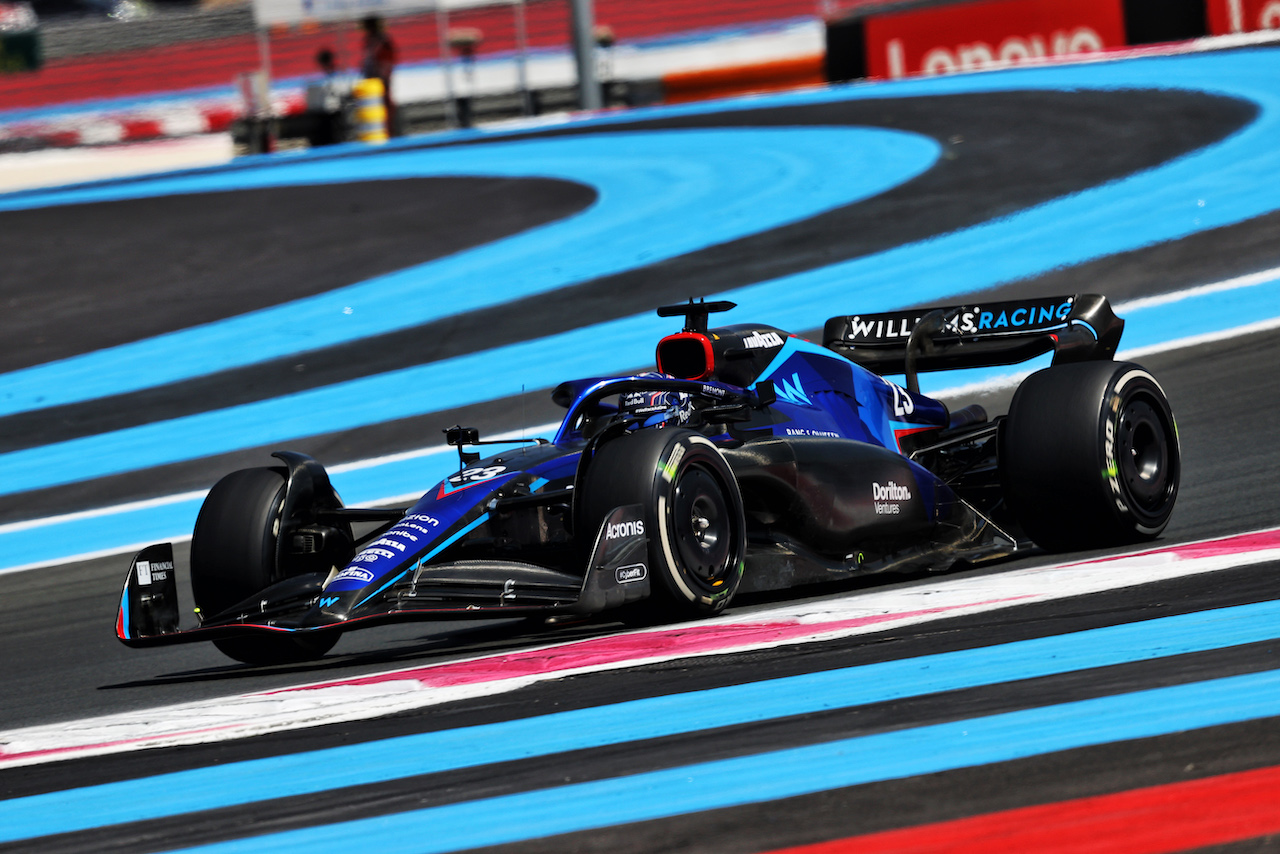 GP FRANCIA, Alexander Albon (THA) Williams Racing FW44.
22.07.2022. Formula 1 World Championship, Rd 12, French Grand Prix, Paul Ricard, France, Practice Day.
- www.xpbimages.com, EMail: requests@xpbimages.com © Copyright: Moy / XPB Images