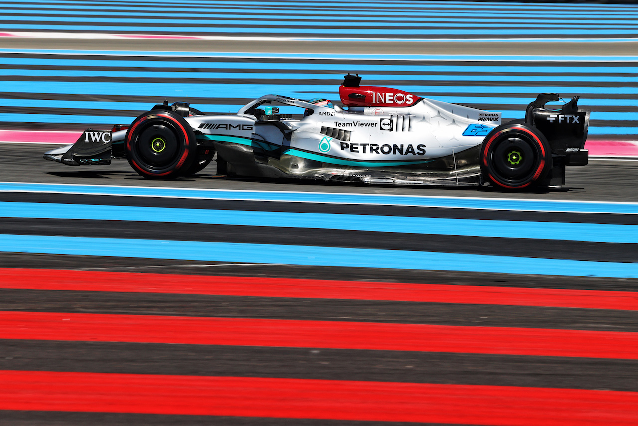 GP FRANCIA, George Russell (GBR) Mercedes AMG F1 W13.
22.07.2022. Formula 1 World Championship, Rd 12, French Grand Prix, Paul Ricard, France, Practice Day.
- www.xpbimages.com, EMail: requests@xpbimages.com © Copyright: Moy / XPB Images