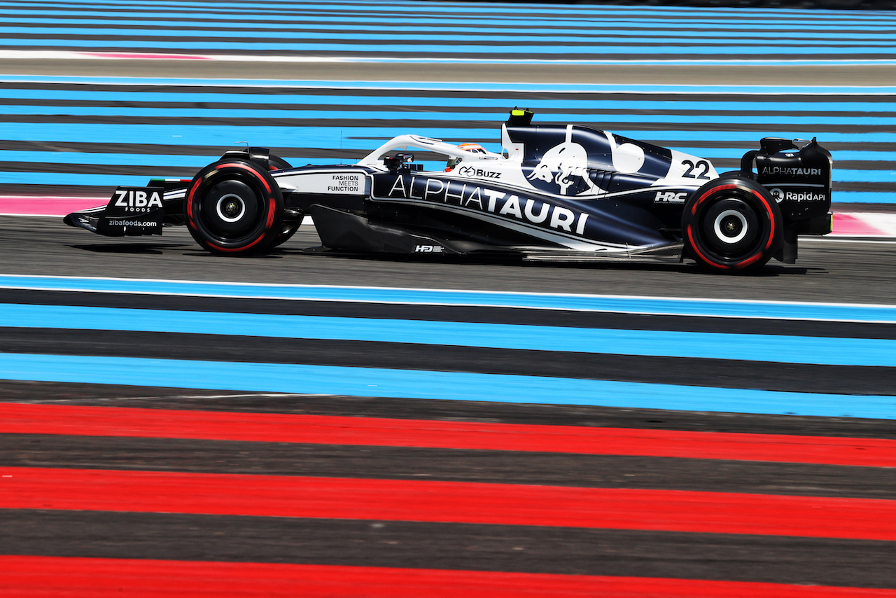 GP FRANCIA, Yuki Tsunoda (JPN) AlphaTauri AT03.
22.07.2022. Formula 1 World Championship, Rd 12, French Grand Prix, Paul Ricard, France, Practice Day.
- www.xpbimages.com, EMail: requests@xpbimages.com © Copyright: Moy / XPB Images