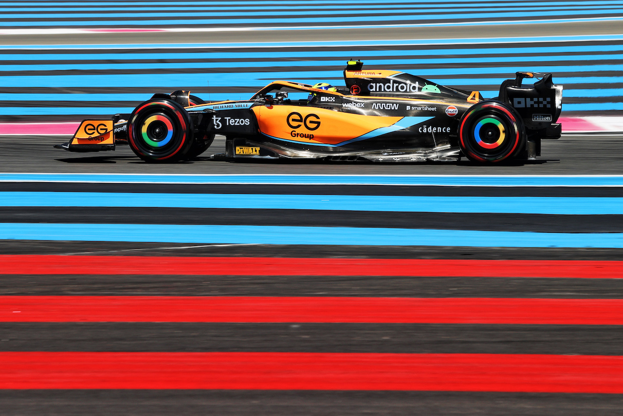 GP FRANCIA, Lando Norris (GBR) McLaren MCL36.
22.07.2022. Formula 1 World Championship, Rd 12, French Grand Prix, Paul Ricard, France, Practice Day.
- www.xpbimages.com, EMail: requests@xpbimages.com © Copyright: Moy / XPB Images