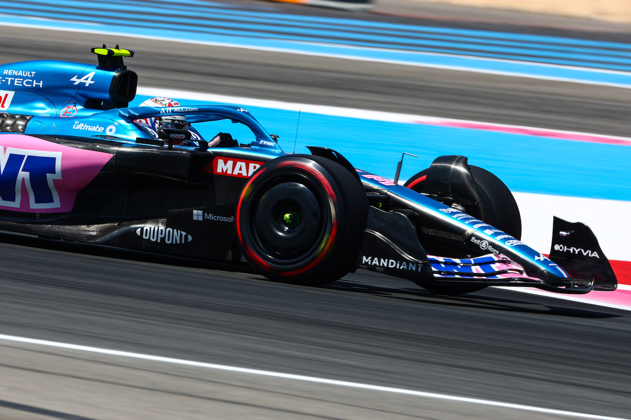 GP FRANCIA, Esteban Ocon (FRA), Alpine F1 Team 
22.07.2022. Formula 1 World Championship, Rd 12, French Grand Prix, Paul Ricard, France, Practice Day.
- www.xpbimages.com, EMail: requests@xpbimages.com © Copyright: Charniaux / XPB Images
