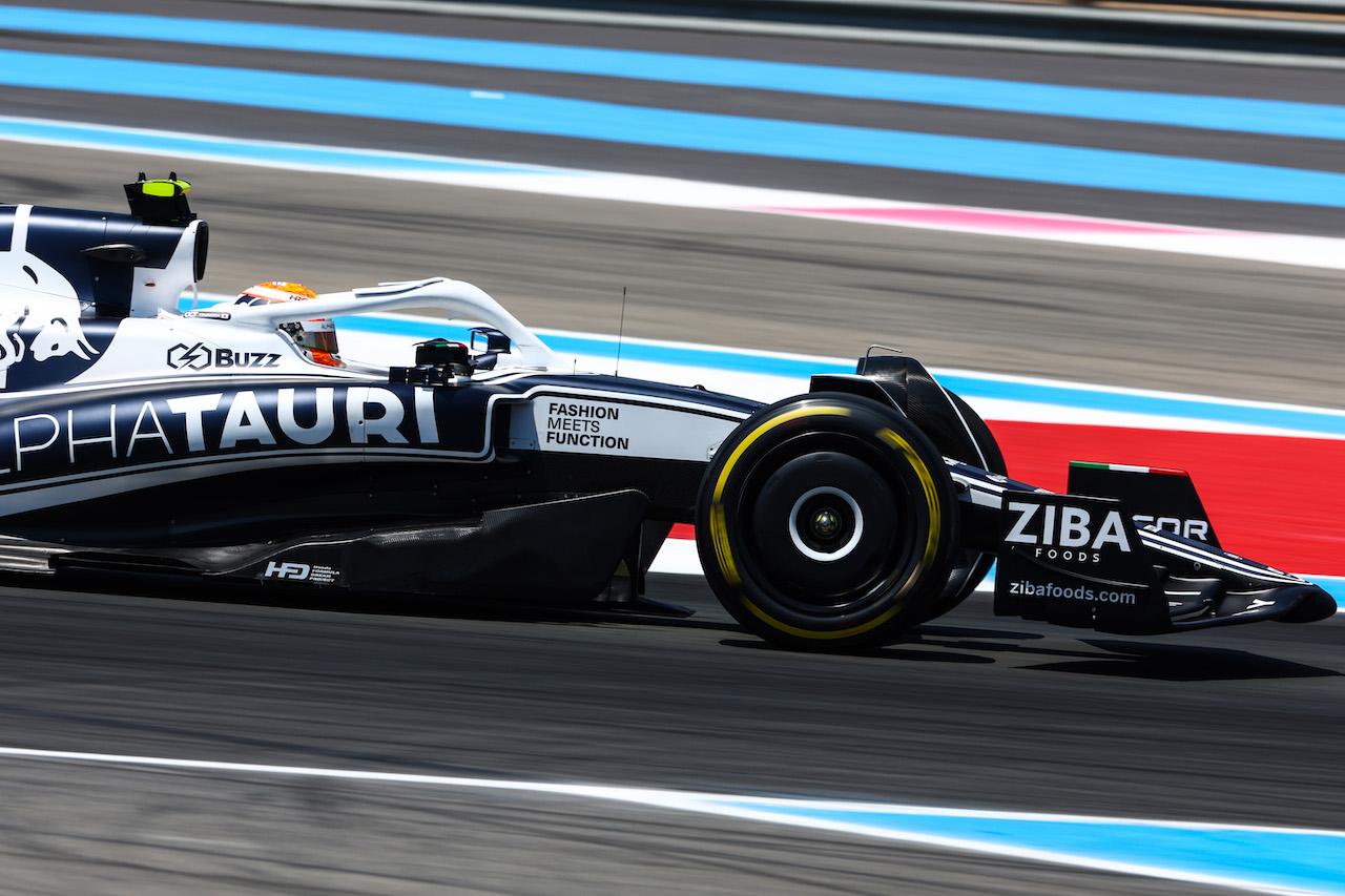 GP FRANCIA, Yuki Tsunoda (JPN), Alpha Tauri 
22.07.2022. Formula 1 World Championship, Rd 12, French Grand Prix, Paul Ricard, France, Practice Day.
- www.xpbimages.com, EMail: requests@xpbimages.com ¬© Copyright: Charniaux / XPB Images