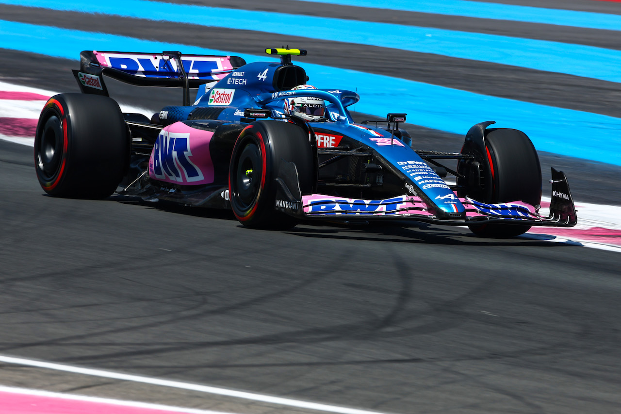 GP FRANCIA, Esteban Ocon (FRA), Alpine F1 Team 
22.07.2022. Formula 1 World Championship, Rd 12, French Grand Prix, Paul Ricard, France, Practice Day.
- www.xpbimages.com, EMail: requests@xpbimages.com ¬© Copyright: Charniaux / XPB Images