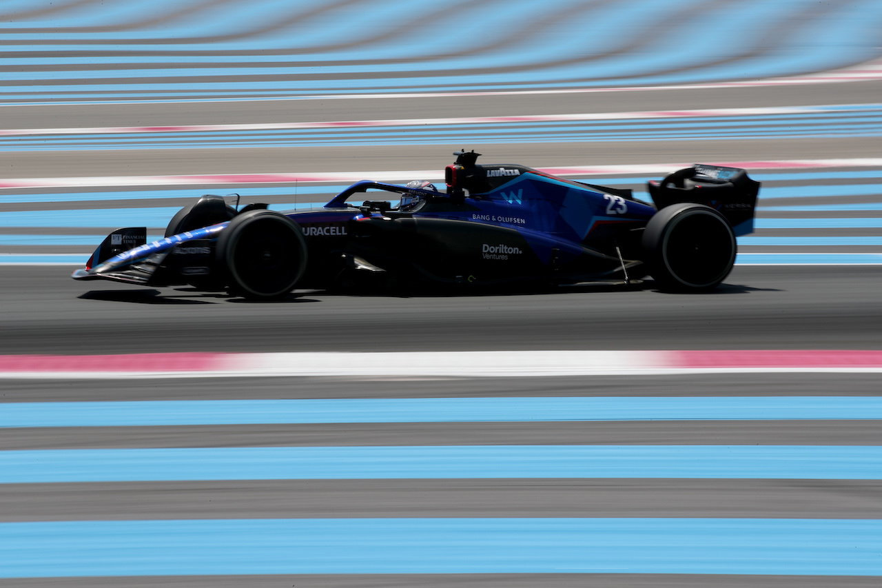 GP FRANCIA, Alexander Albon (THA) Williams Racing FW44.
22.07.2022. Formula 1 World Championship, Rd 12, French Grand Prix, Paul Ricard, France, Practice Day.
 - www.xpbimages.com, EMail: requests@xpbimages.com © Copyright: Coates / XPB Images