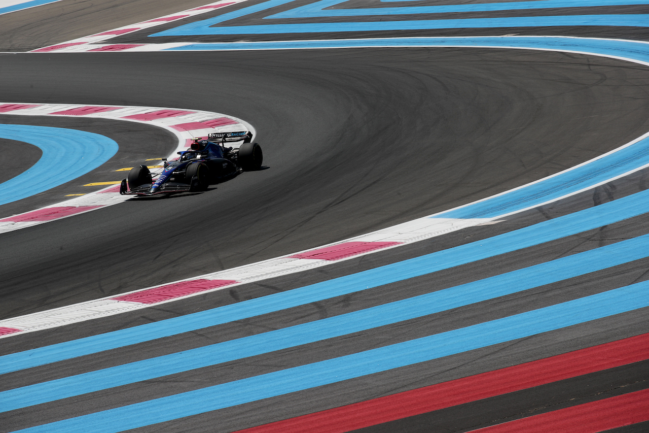 GP FRANCIA, Nicholas Latifi (CDN) Williams Racing FW44.
22.07.2022. Formula 1 World Championship, Rd 12, French Grand Prix, Paul Ricard, France, Practice Day.
 - www.xpbimages.com, EMail: requests@xpbimages.com © Copyright: Coates / XPB Images