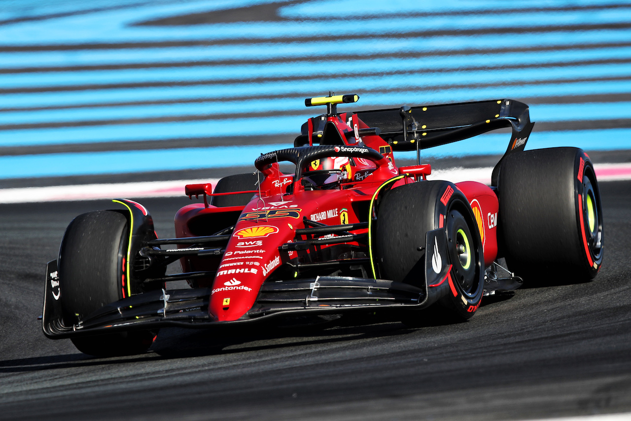 GP FRANCIA, Carlos Sainz Jr (ESP) Ferrari F1-75.

22.07.2022. Formula 1 World Championship, Rd 12, French Grand Prix, Paul Ricard, France, Practice Day.
 - www.xpbimages.com, EMail: requests@xpbimages.com © Copyright: Coates / XPB Images