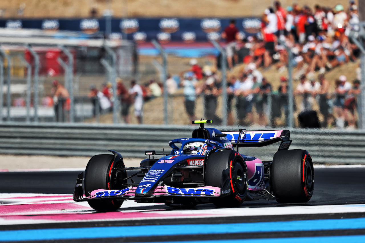 GP FRANCIA, Esteban Ocon (FRA) Alpine F1 Team A522.
22.07.2022. Formula 1 World Championship, Rd 12, French Grand Prix, Paul Ricard, France, Practice Day.
- www.xpbimages.com, EMail: requests@xpbimages.com © Copyright: Moy / XPB Images