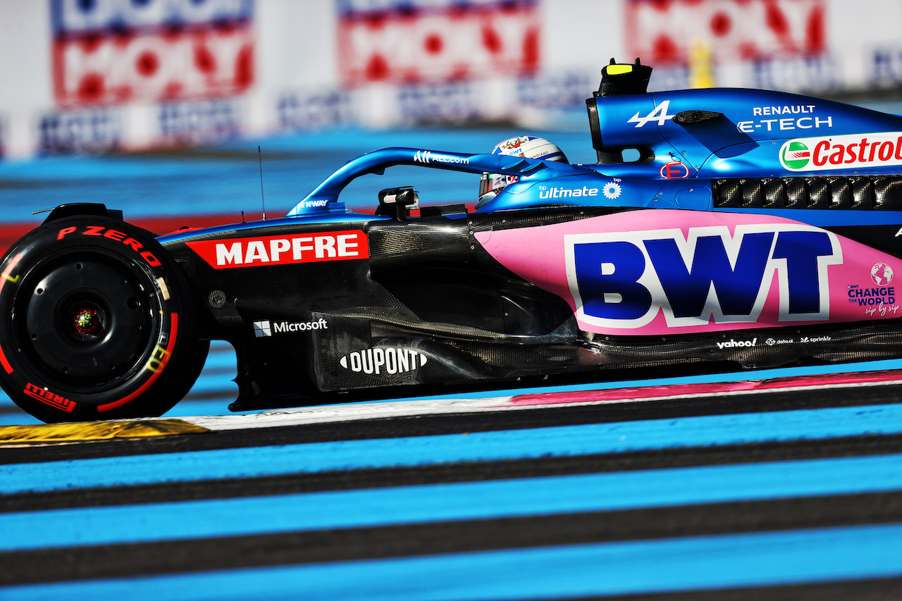 GP FRANCIA, Esteban Ocon (FRA) Alpine F1 Team A522.
22.07.2022. Formula 1 World Championship, Rd 12, French Grand Prix, Paul Ricard, France, Practice Day.
- www.xpbimages.com, EMail: requests@xpbimages.com © Copyright: Moy / XPB Images