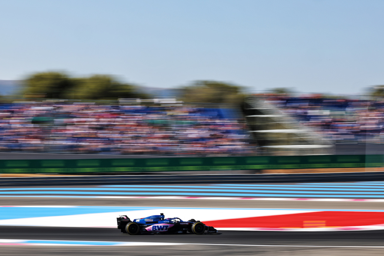 GP FRANCIA, Fernando Alonso (ESP) Alpine F1 Team A522.
22.07.2022. Formula 1 World Championship, Rd 12, French Grand Prix, Paul Ricard, France, Practice Day.
- www.xpbimages.com, EMail: requests@xpbimages.com © Copyright: Bearne / XPB Images