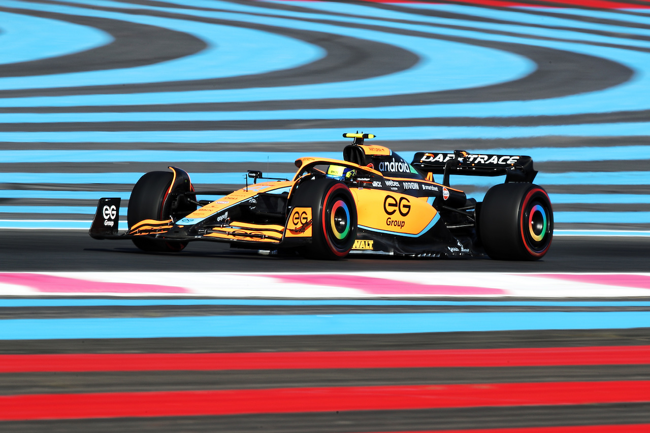 GP FRANCIA, Lando Norris (GBR) McLaren MCL36.
22.07.2022. Formula 1 World Championship, Rd 12, French Grand Prix, Paul Ricard, France, Practice Day.
 - www.xpbimages.com, EMail: requests@xpbimages.com © Copyright: Coates / XPB Images