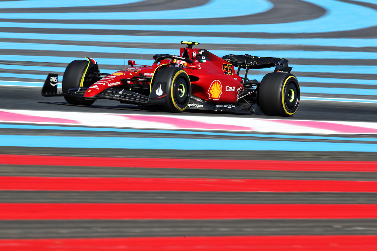 GP FRANCIA, Carlos Sainz Jr (ESP) Ferrari F1-75.
22.07.2022. Formula 1 World Championship, Rd 12, French Grand Prix, Paul Ricard, France, Practice Day.
 - www.xpbimages.com, EMail: requests@xpbimages.com © Copyright: Coates / XPB Images
