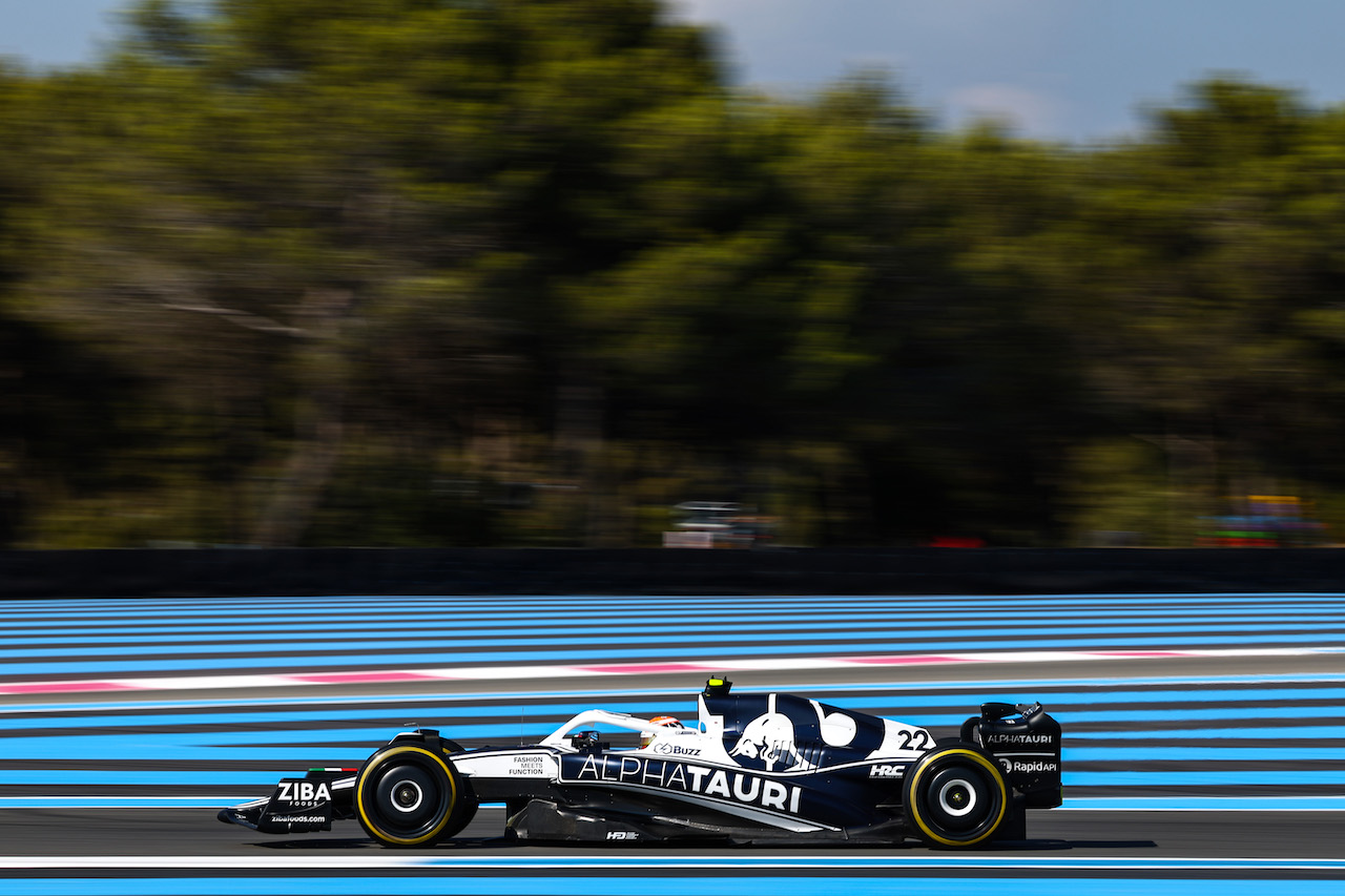 GP FRANCIA, Yuki Tsunoda (JPN), Alpha Tauri 
22.07.2022. Formula 1 World Championship, Rd 12, French Grand Prix, Paul Ricard, France, Practice Day.
- www.xpbimages.com, EMail: requests@xpbimages.com ¬© Copyright: Charniaux / XPB Images