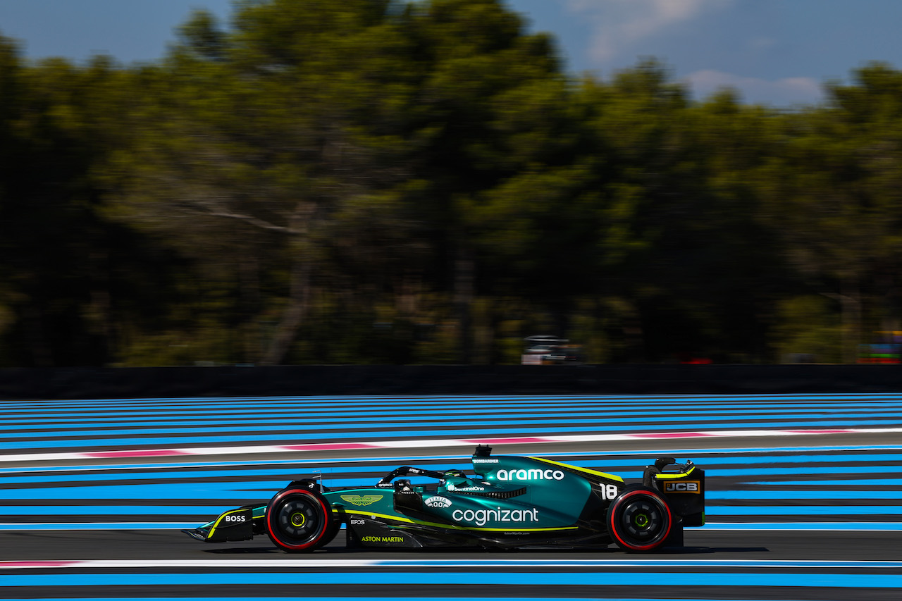 GP FRANCIA, Lance Stroll (CDN), Aston Martin F1 Team 
22.07.2022. Formula 1 World Championship, Rd 12, French Grand Prix, Paul Ricard, France, Practice Day.
- www.xpbimages.com, EMail: requests@xpbimages.com © Copyright: Charniaux / XPB Images