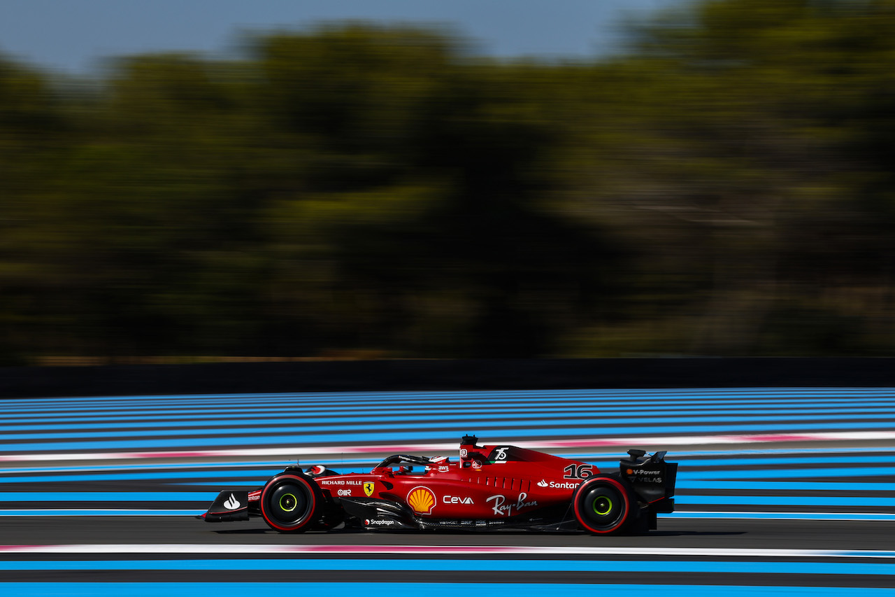 GP FRANCIA, Charles Leclerc (FRA), Ferrari 
22.07.2022. Formula 1 World Championship, Rd 12, French Grand Prix, Paul Ricard, France, Practice Day.
- www.xpbimages.com, EMail: requests@xpbimages.com ¬© Copyright: Charniaux / XPB Images