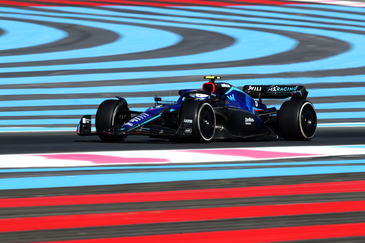 GP FRANCIA, Nicholas Latifi (CDN) Williams Racing FW44.
22.07.2022. Formula 1 World Championship, Rd 12, French Grand Prix, Paul Ricard, France, Practice Day.
 - www.xpbimages.com, EMail: requests@xpbimages.com © Copyright: Coates / XPB Images