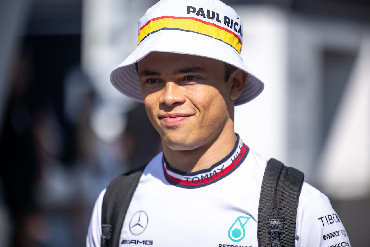 GP FRANCIA, Nyck de Vries (NLD) Mercedes AMG F1 Test e Reserve Driver.
22.07.2022. Formula 1 World Championship, Rd 12, French Grand Prix, Paul Ricard, France, Practice Day.
- www.xpbimages.com, EMail: requests@xpbimages.com © Copyright: Bearne / XPB Images