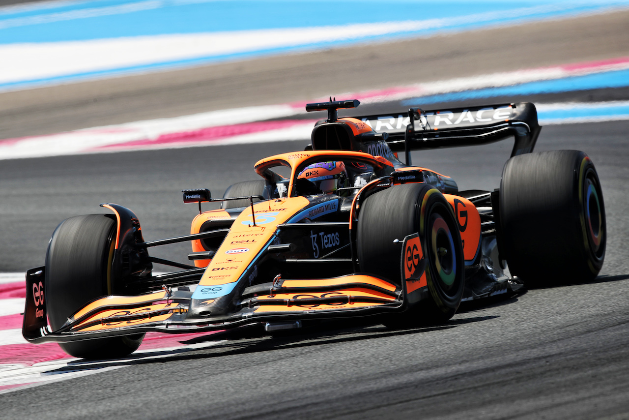 GP FRANCIA, Daniel Ricciardo (AUS) McLaren MCL36.
22.07.2022. Formula 1 World Championship, Rd 12, French Grand Prix, Paul Ricard, France, Practice Day.
 - www.xpbimages.com, EMail: requests@xpbimages.com © Copyright: Coates / XPB Images