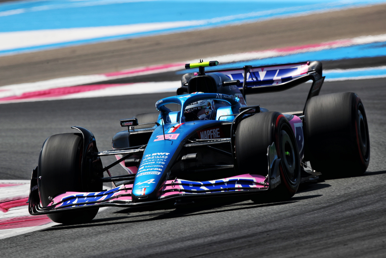 GP FRANCIA, Esteban Ocon (FRA) Alpine F1 Team A522.
22.07.2022. Formula 1 World Championship, Rd 12, French Grand Prix, Paul Ricard, France, Practice Day.
 - www.xpbimages.com, EMail: requests@xpbimages.com © Copyright: Coates / XPB Images