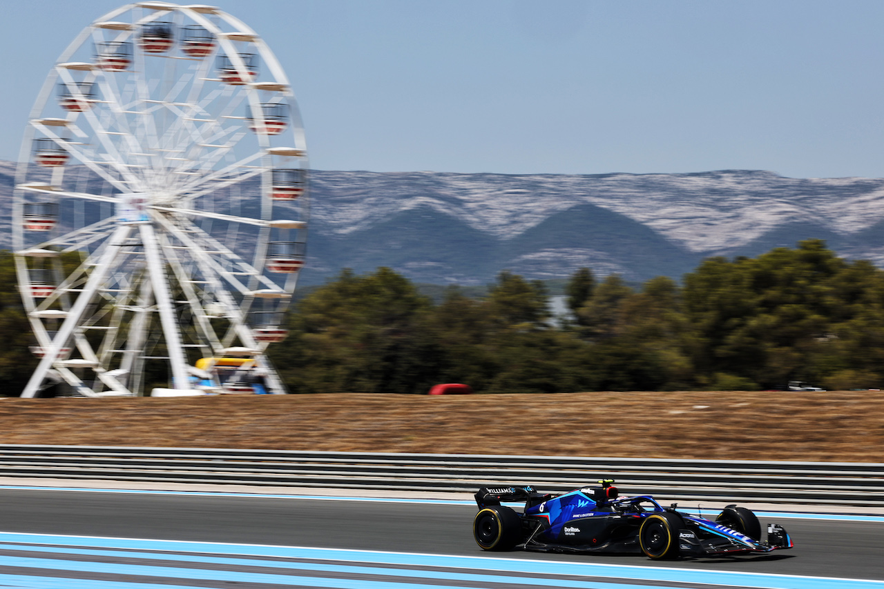 GP FRANCIA, Nicholas Latifi (CDN) Williams Racing FW44.
22.07.2022. Formula 1 World Championship, Rd 12, French Grand Prix, Paul Ricard, France, Practice Day.
- www.xpbimages.com, EMail: requests@xpbimages.com © Copyright: Bearne / XPB Images
