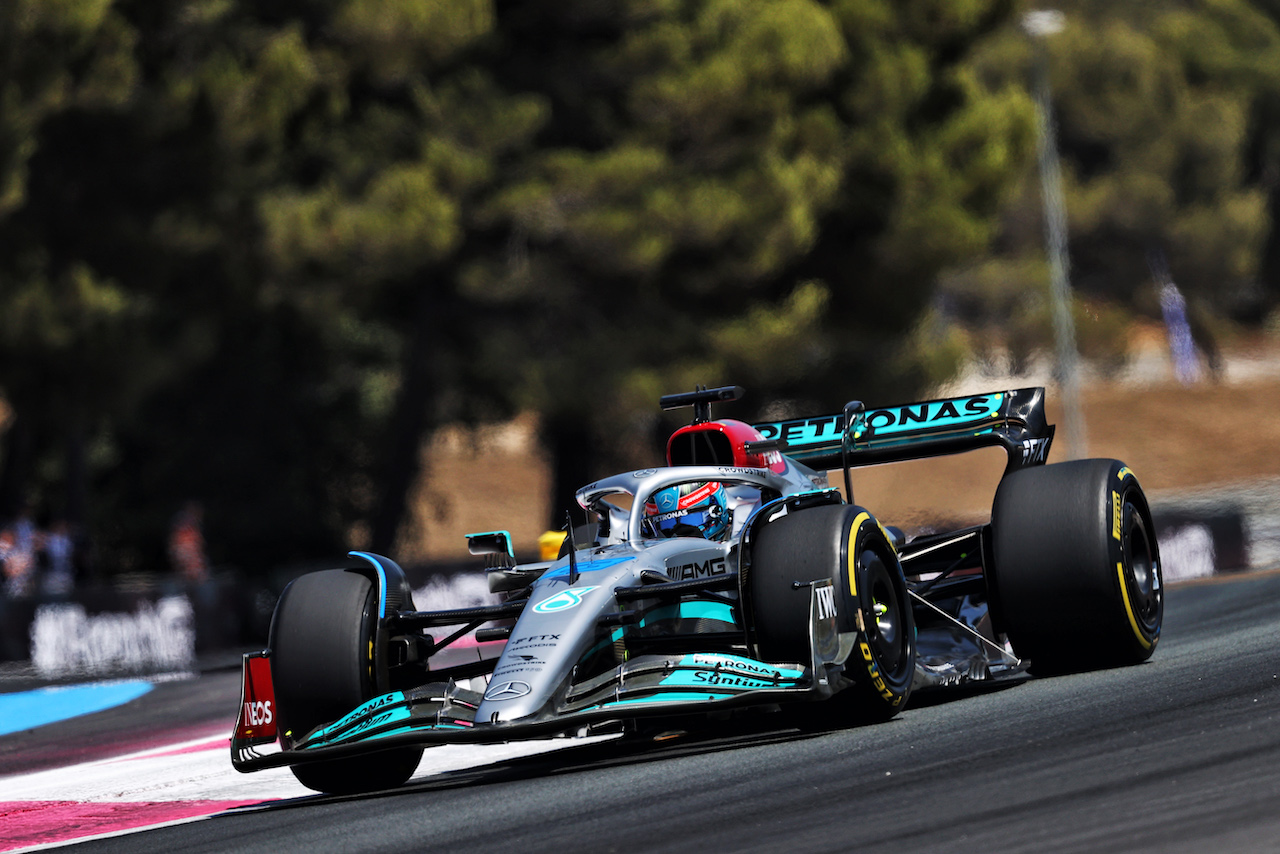 GP FRANCIA, George Russell (GBR) Mercedes AMG F1 W13.
22.07.2022. Formula 1 World Championship, Rd 12, French Grand Prix, Paul Ricard, France, Practice Day.
- www.xpbimages.com, EMail: requests@xpbimages.com © Copyright: Moy / XPB Images