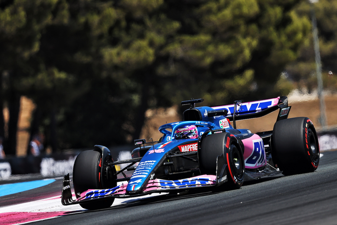 GP FRANCIA, Fernando Alonso (ESP) Alpine F1 Team A522.
22.07.2022. Formula 1 World Championship, Rd 12, French Grand Prix, Paul Ricard, France, Practice Day.
- www.xpbimages.com, EMail: requests@xpbimages.com © Copyright: Moy / XPB Images