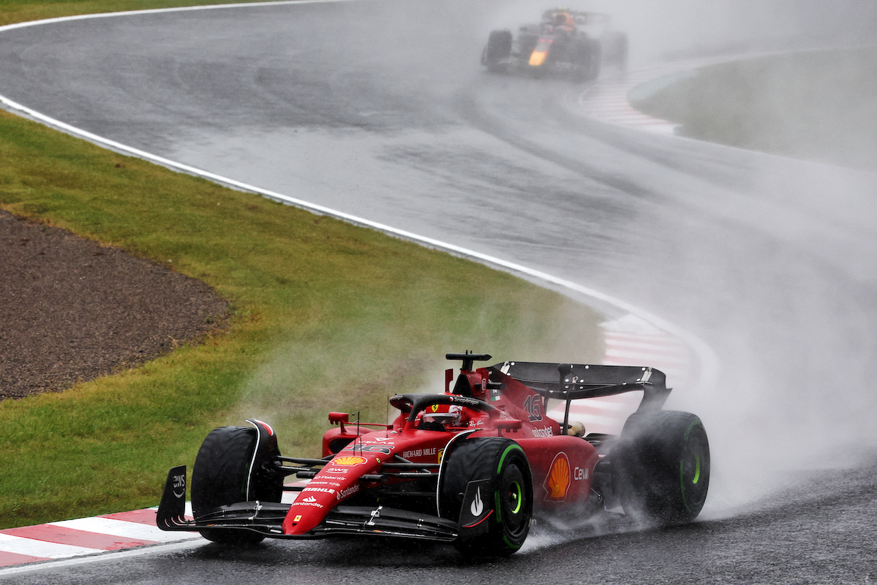 GP GIAPPONE, Charles Leclerc (MON) Ferrari F1-75.
09.10.2022. Formula 1 World Championship, Rd 18, Japanese Grand Prix, Suzuka, Japan, Gara Day.
 - www.xpbimages.com, EMail: requests@xpbimages.com © Copyright: Coates / XPB Images