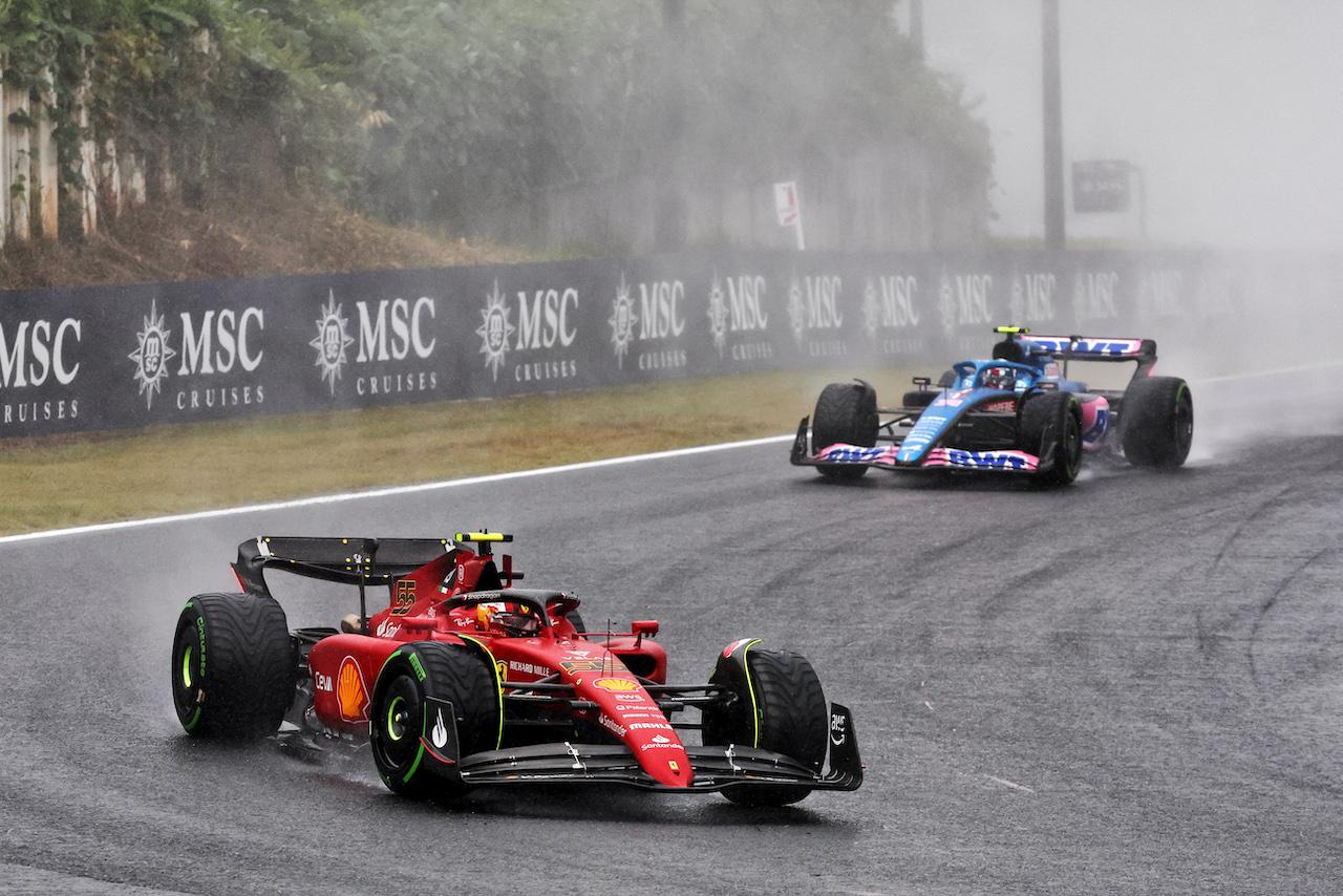 GP GIAPPONE, Carlos Sainz Jr (ESP) Ferrari F1-75.
09.10.2022. Formula 1 World Championship, Rd 18, Japanese Grand Prix, Suzuka, Japan, Gara Day.
 - www.xpbimages.com, EMail: requests@xpbimages.com © Copyright: Coates / XPB Images