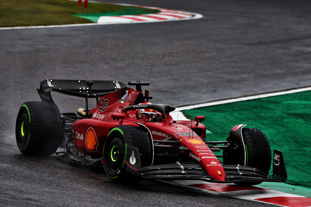 GP GIAPPONE, Charles Leclerc (MON) Ferrari F1-75.
09.10.2022. Formula 1 World Championship, Rd 18, Japanese Grand Prix, Suzuka, Japan, Gara Day.
 - www.xpbimages.com, EMail: requests@xpbimages.com © Copyright: Coates / XPB Images