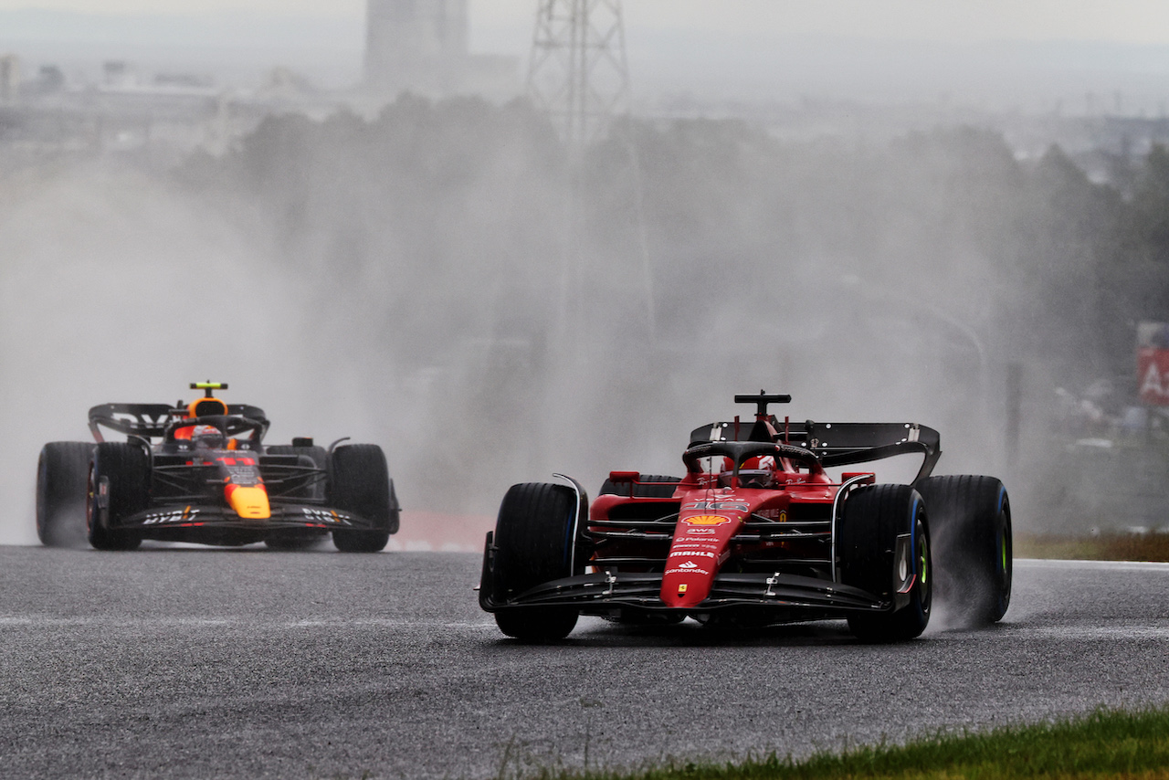 GP GIAPPONE, Charles Leclerc (MON) Ferrari F1-75.
09.10.2022. Formula 1 World Championship, Rd 18, Japanese Grand Prix, Suzuka, Japan, Gara Day.
 - www.xpbimages.com, EMail: requests@xpbimages.com © Copyright: Coates / XPB Images
