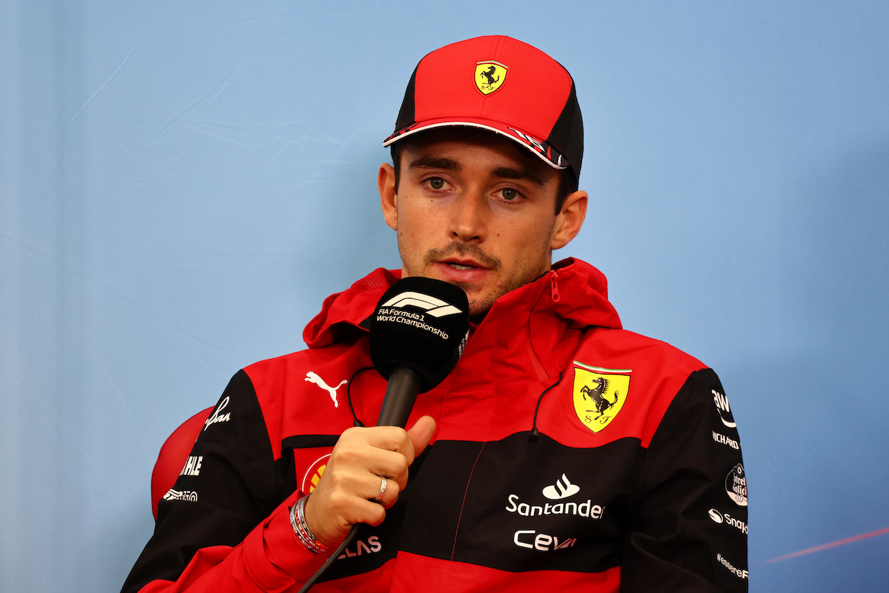 GP GIAPPONE, Charles Leclerc (MON) Ferrari in the post race FIA Press Conference.
09.10.2022. Formula 1 World Championship, Rd 18, Japanese Grand Prix, Suzuka, Japan, Gara Day.
- www.xpbimages.com, EMail: requests@xpbimages.com © Copyright: Batchelor / XPB Images